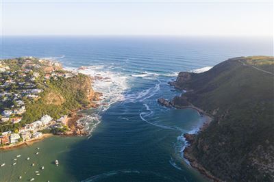 Luftaufnahme der Knysna Heads